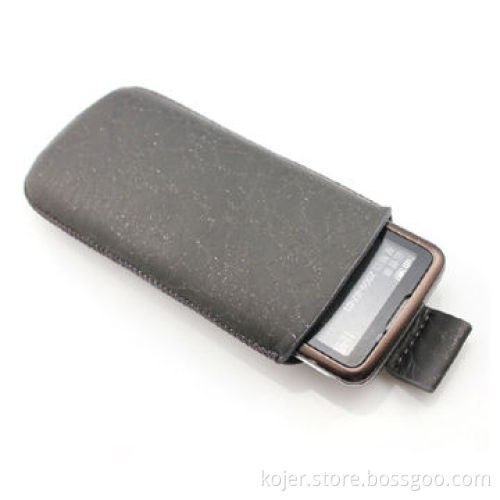 Leather Mobile Phone Pouch for Nokia, Made of PU Material with Retractable Pull-tab on Back